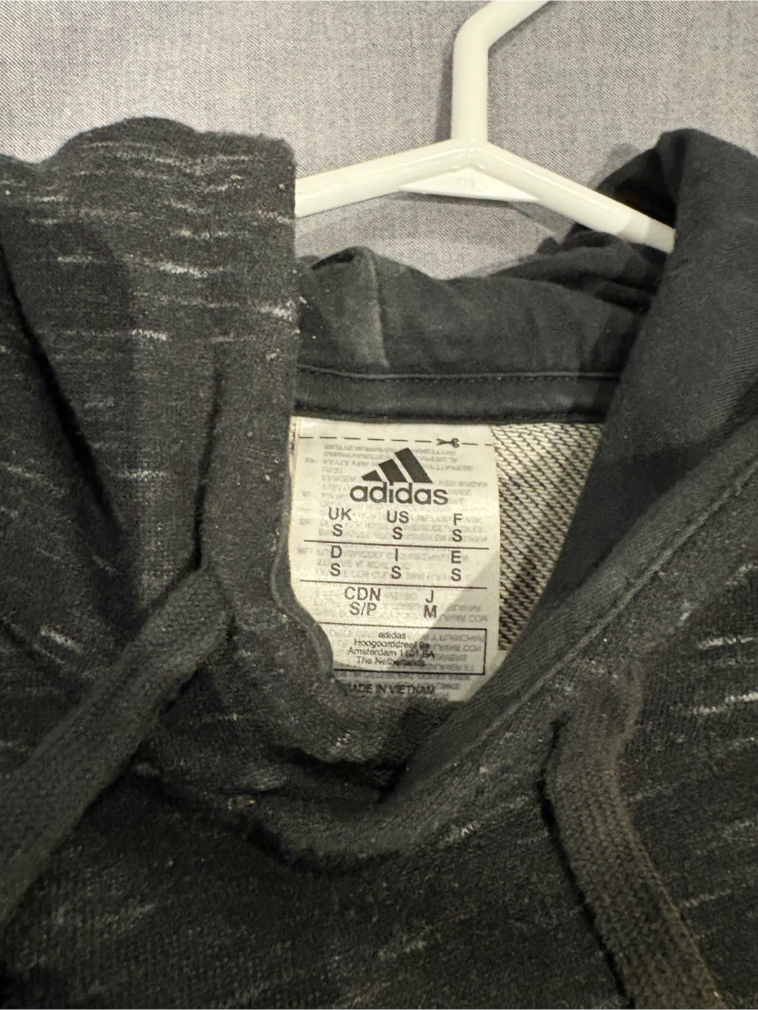 Adidas Black Heathered Hoodie - photo 3