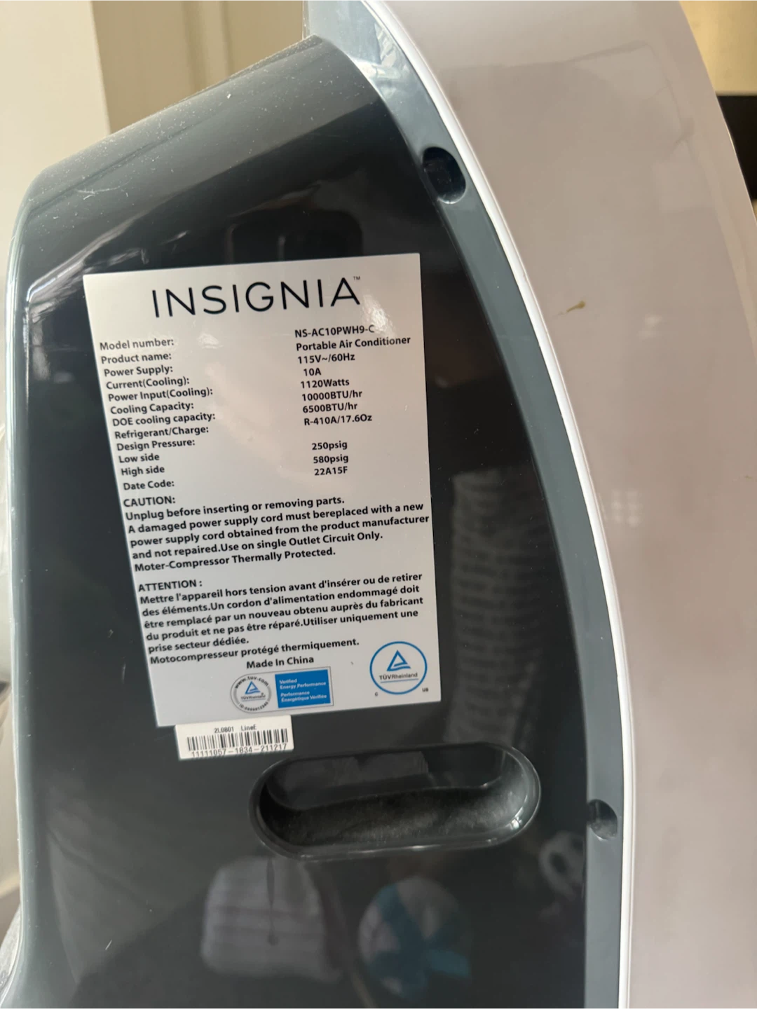 Insignia Portable Air Conditioner - photo 3