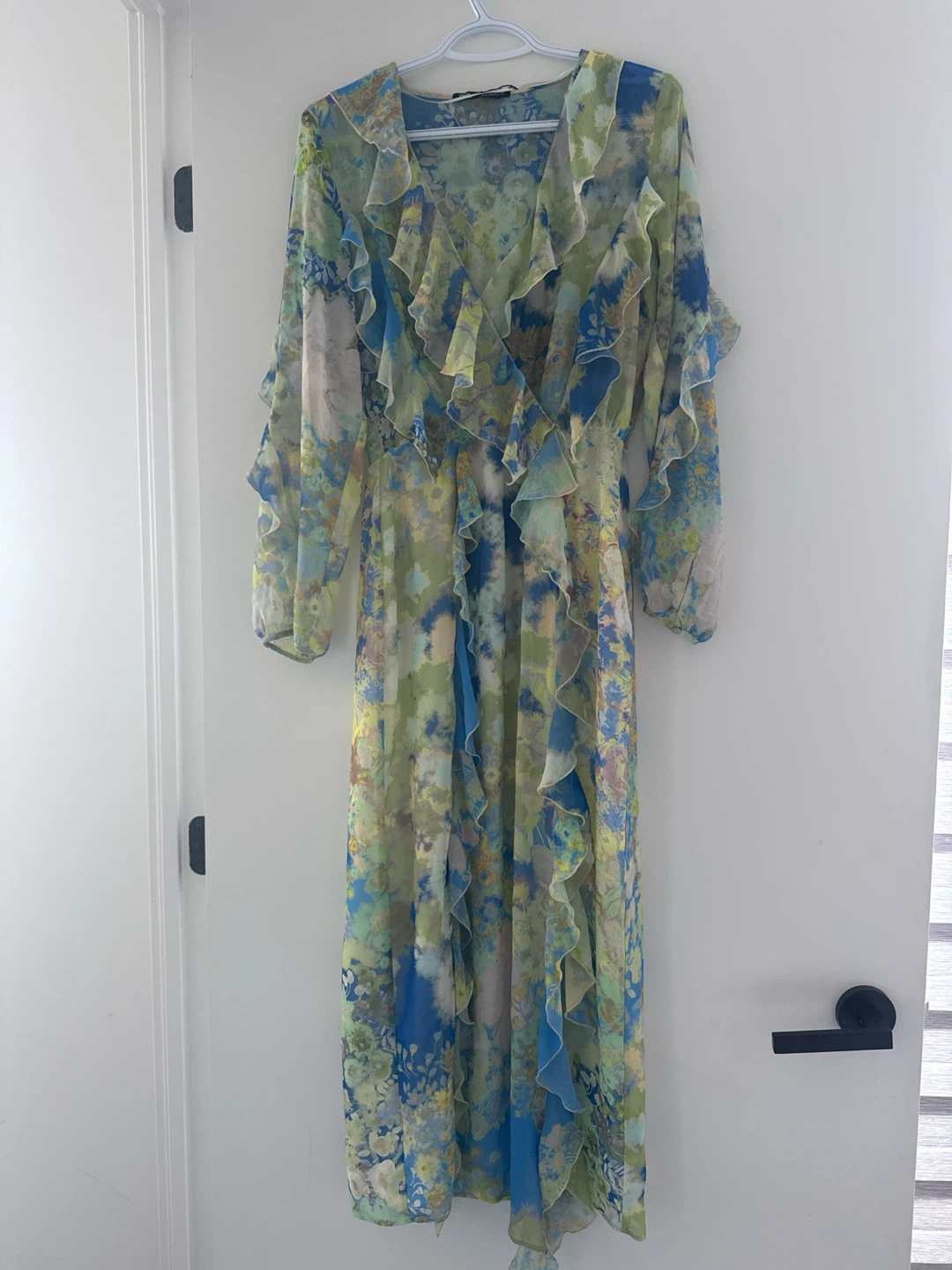 ZARA Floral Ruffle Maxi Dress - photo 2