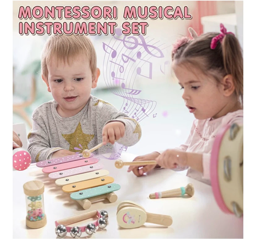 New Montessori Wooden Musical Instrument Set - photo 3