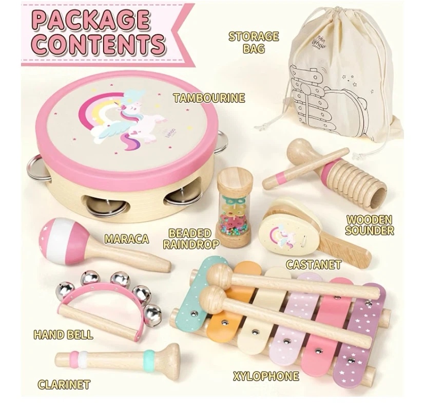 New Montessori Wooden Musical Instrument Set - photo 4
