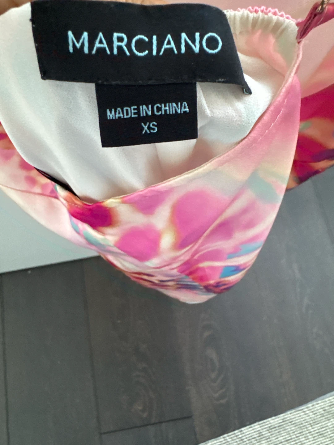 GUESS by Marciano Women's XS Pink Floral Print Slip Dress - photo 2