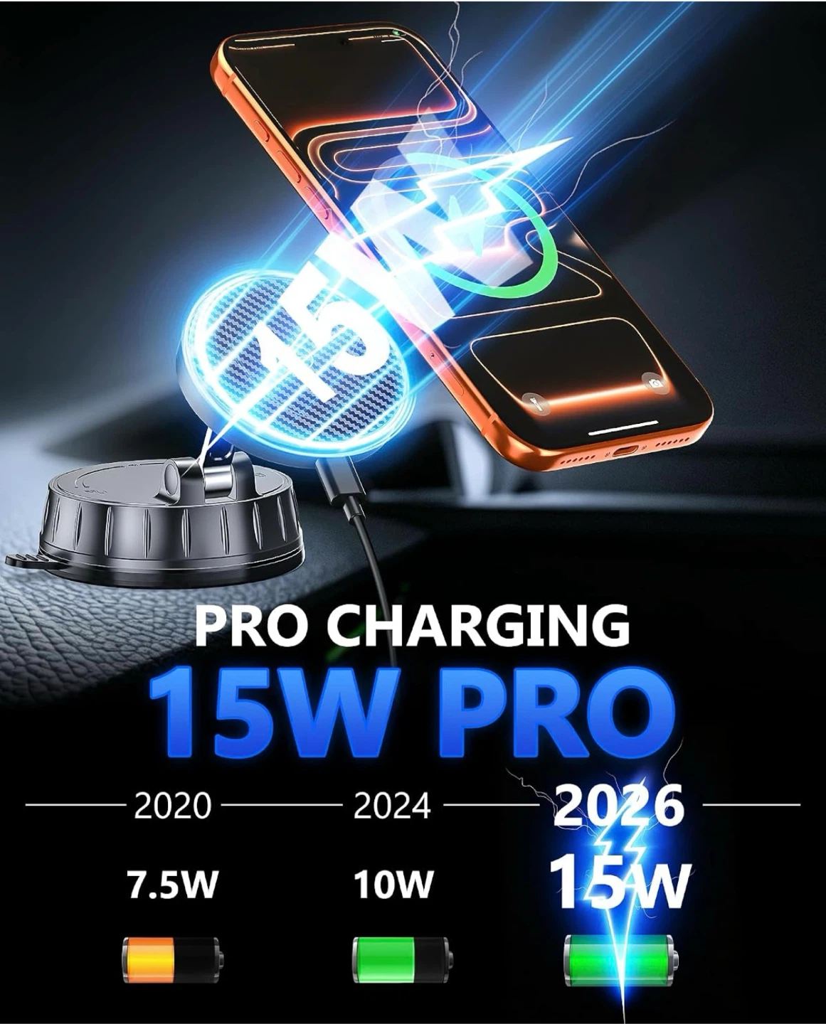 15W Pro Magnetic Wireless Charging Stand - photo 2