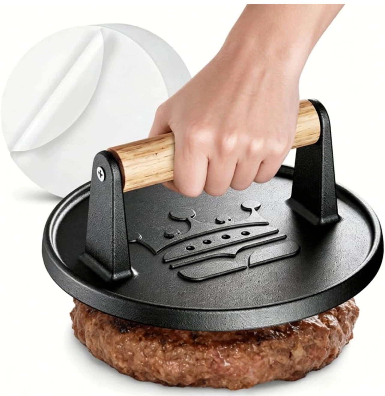 Cast Iron Burger Press