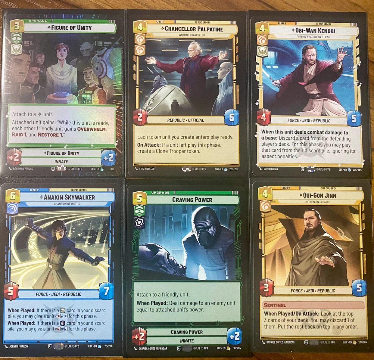 Star Wars unlimited cards