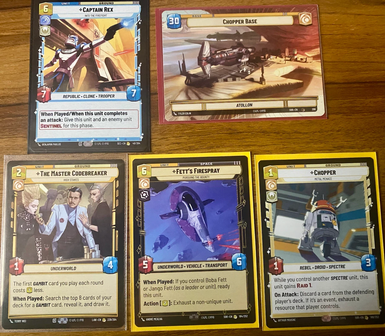 Star Wars unlimited cards - photo 3