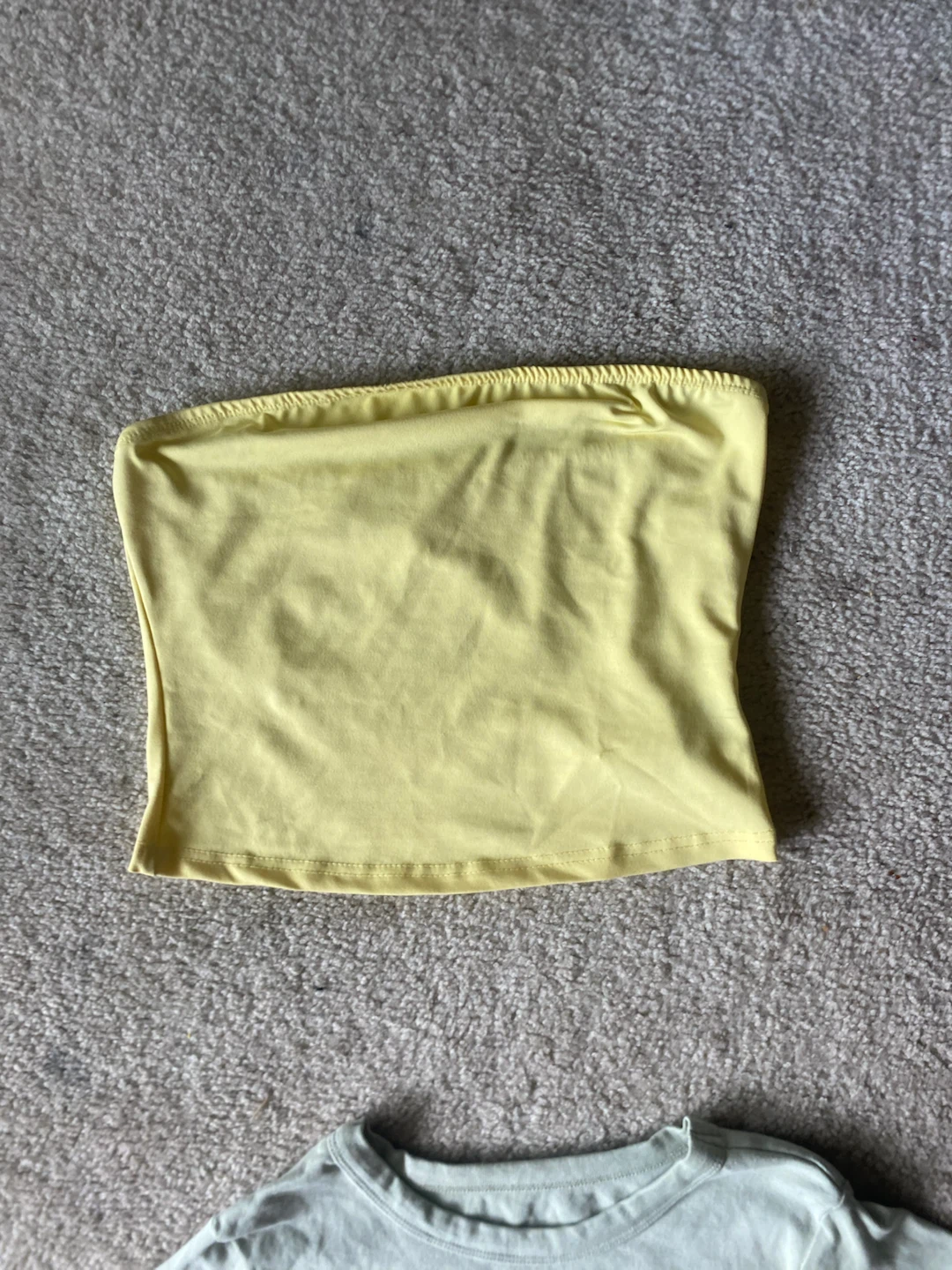 Yellow tube top