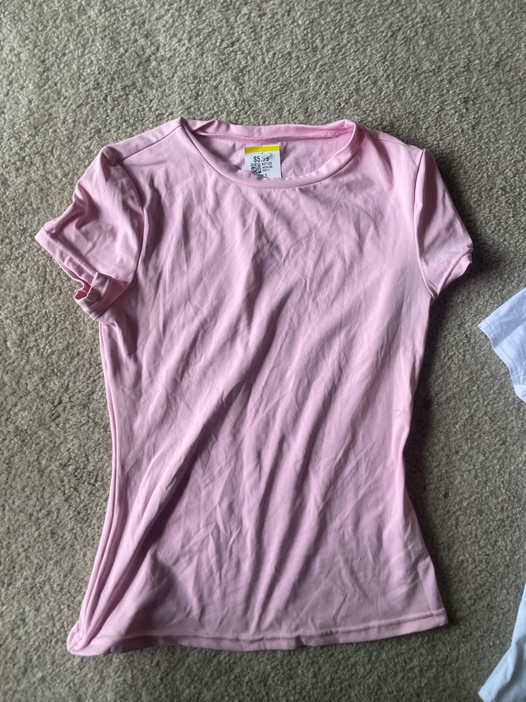 Pink fitted top