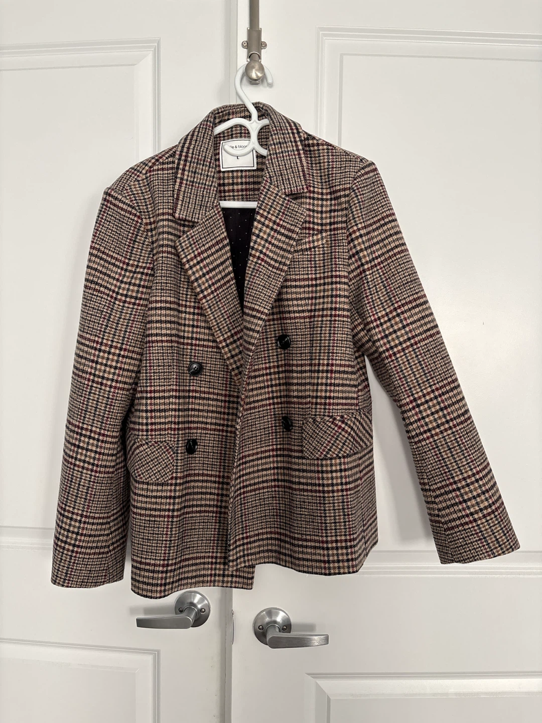 Brown Plaid Blazer