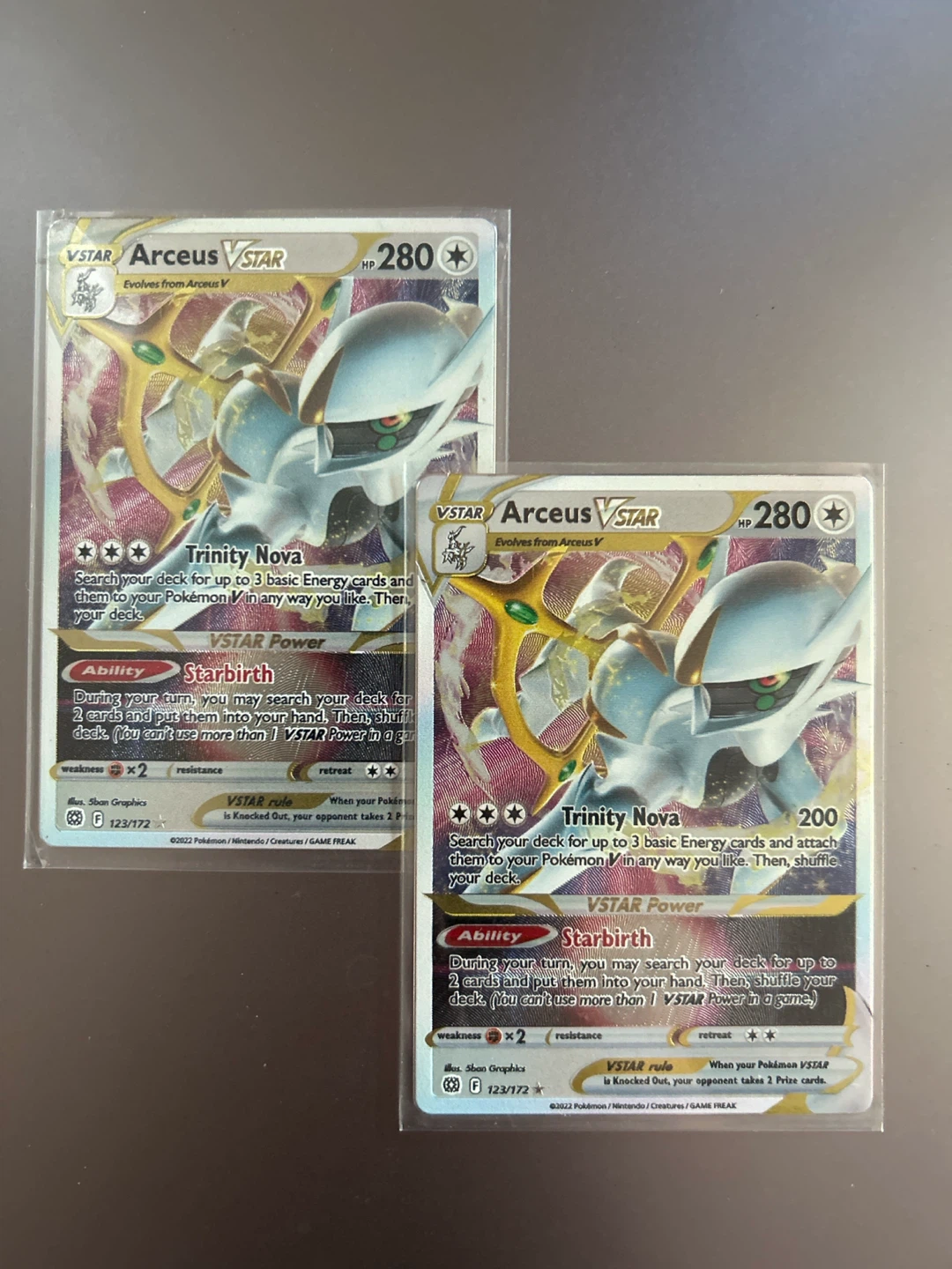 2 Arceus Vstar Metal 123/172