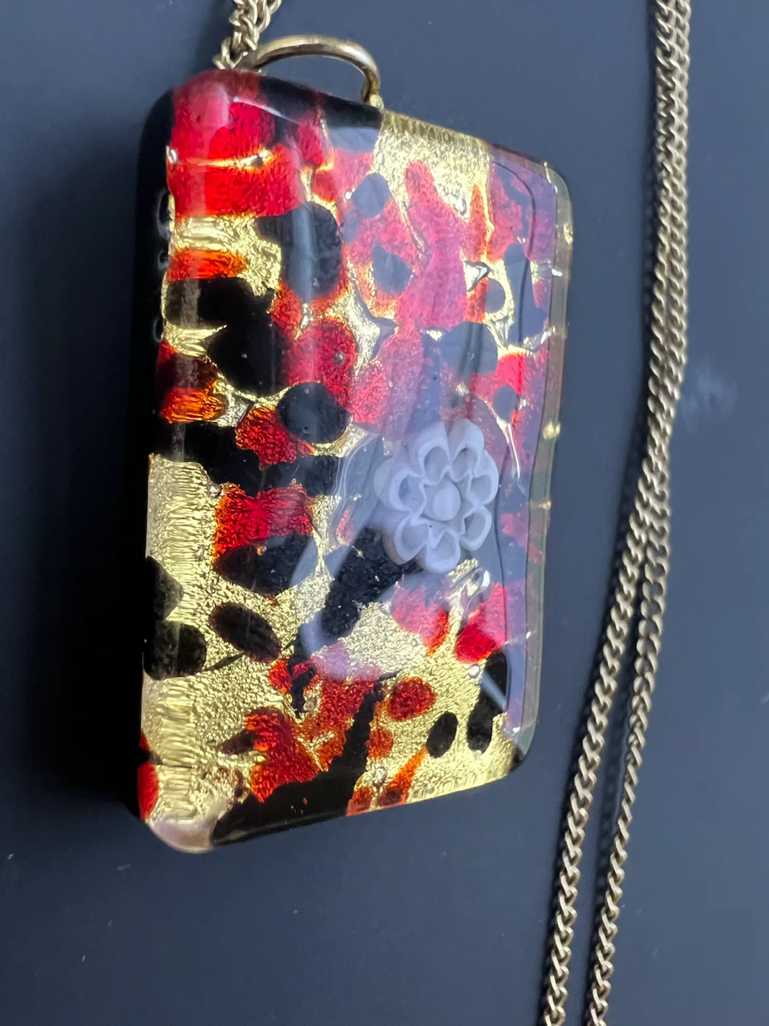 Stunning Murano Glass Pendant Necklace - photo 4