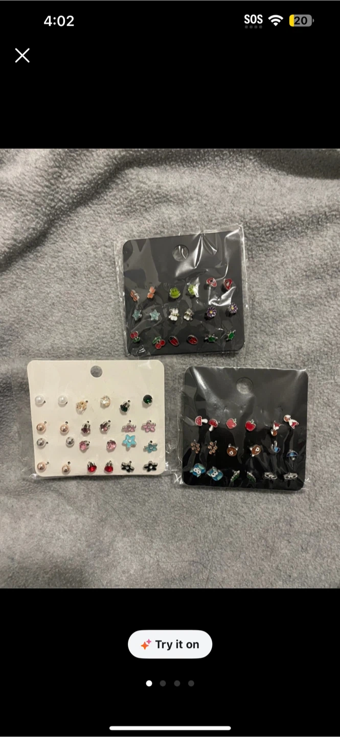 Set of 3 Stud Earring Packs