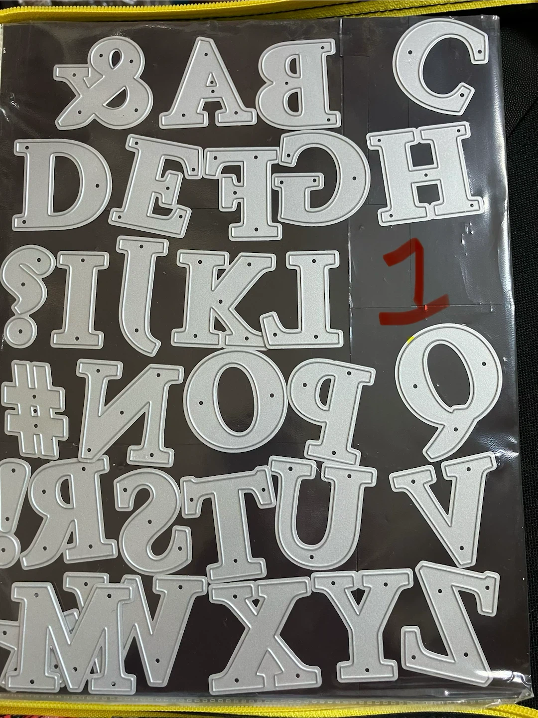 Alphabet Die Cuts for Crafts