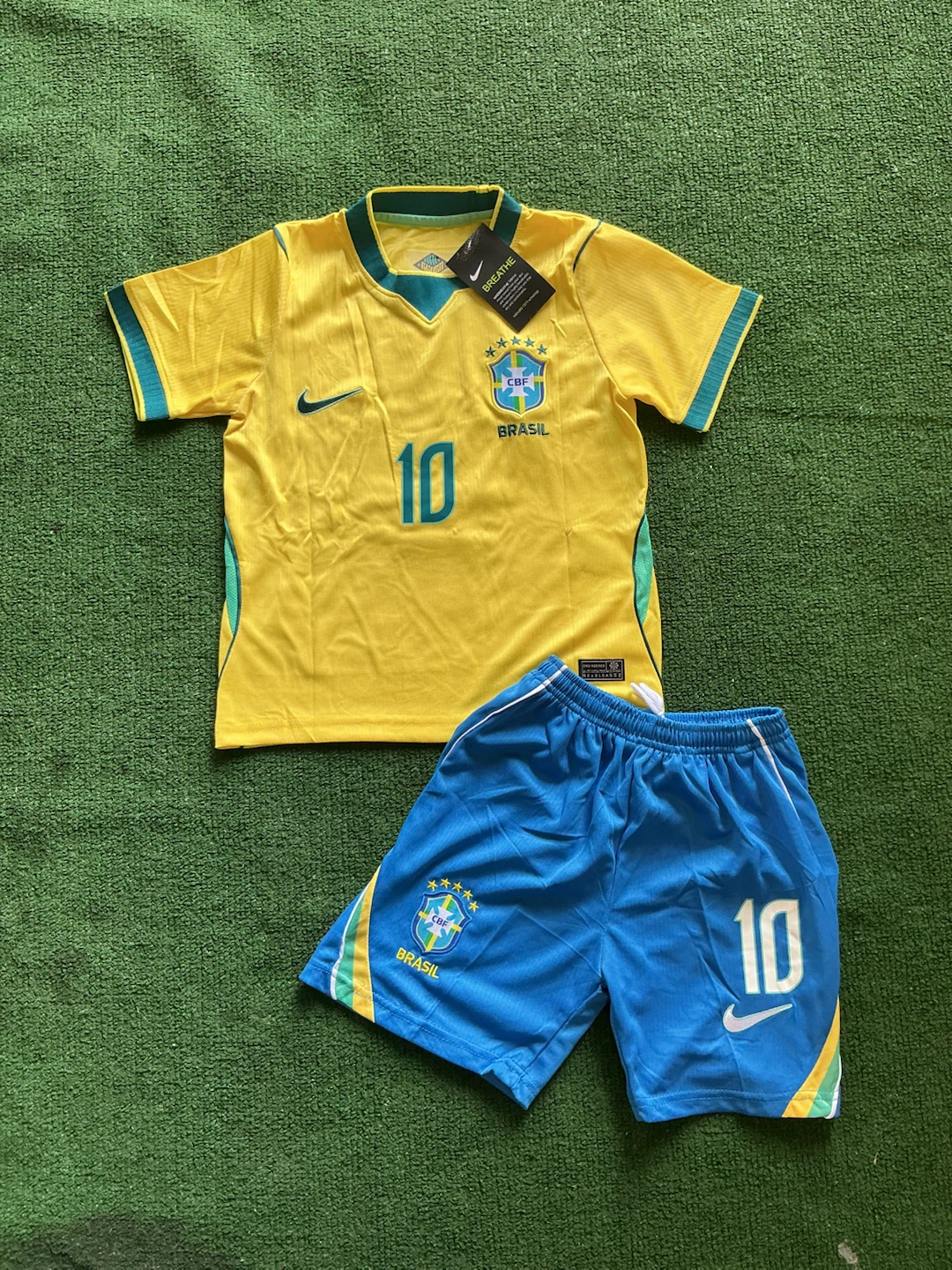 Brazil Neymar Jr Soccer Jersey & Shorts Set
