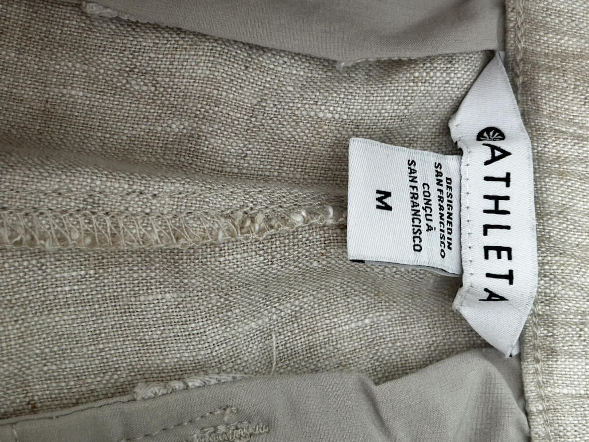 Athleta Linen Pants - Size M NWT