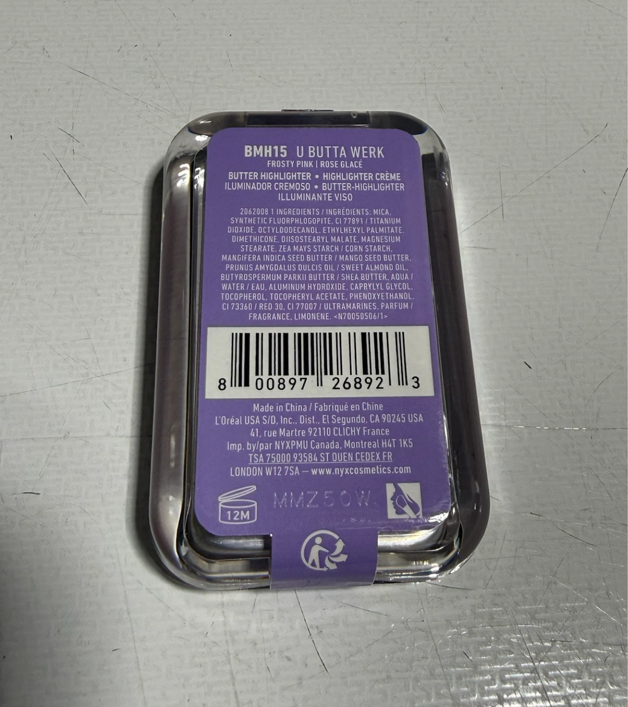 NEW NYX Buttermelt Highlighter - U Butta Werk | Sealed - photo 2