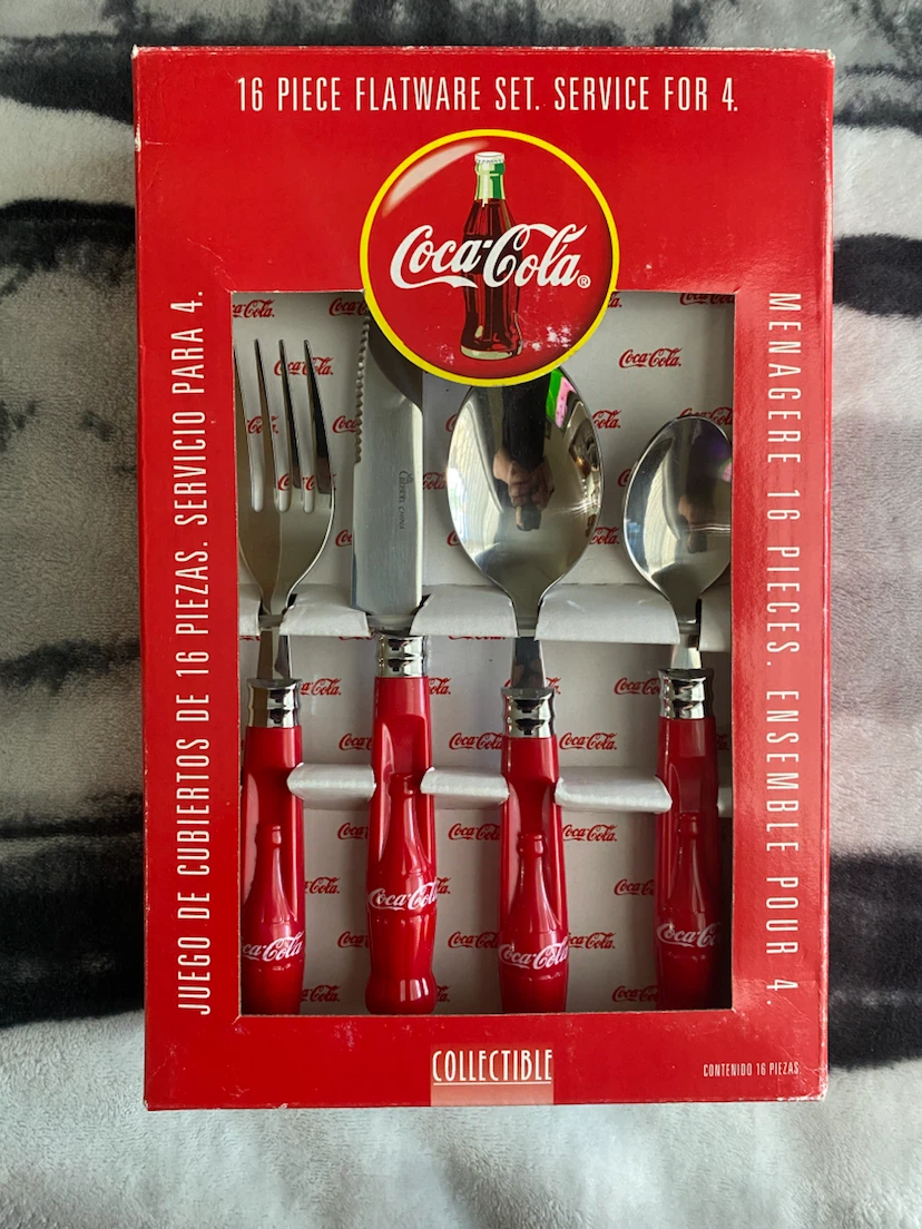 Vintage Coca-Cola 16 Piece Flatware Set