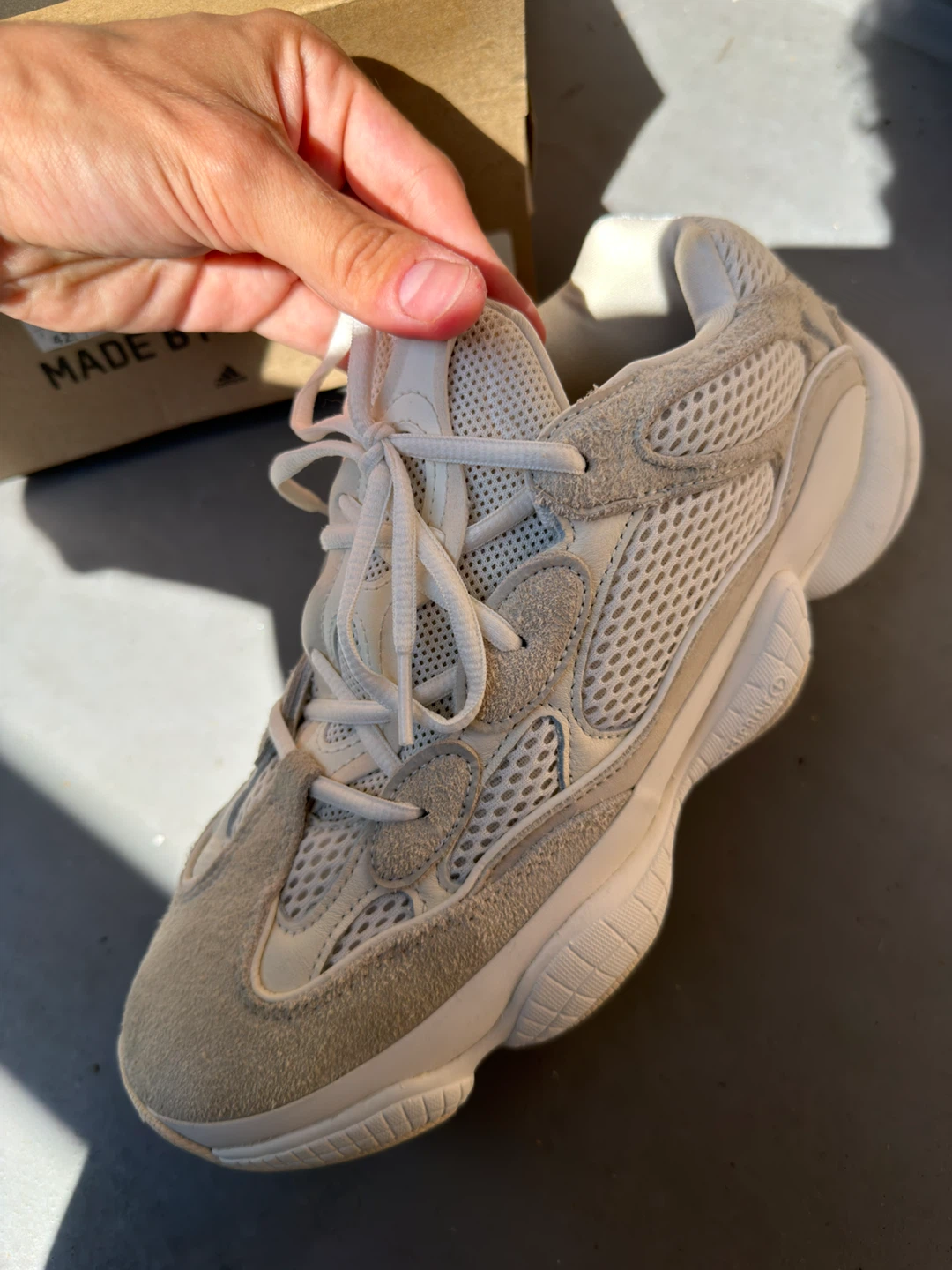 Yeezy 500 - Bone White - Men's Size 9 - With Box - photo 3