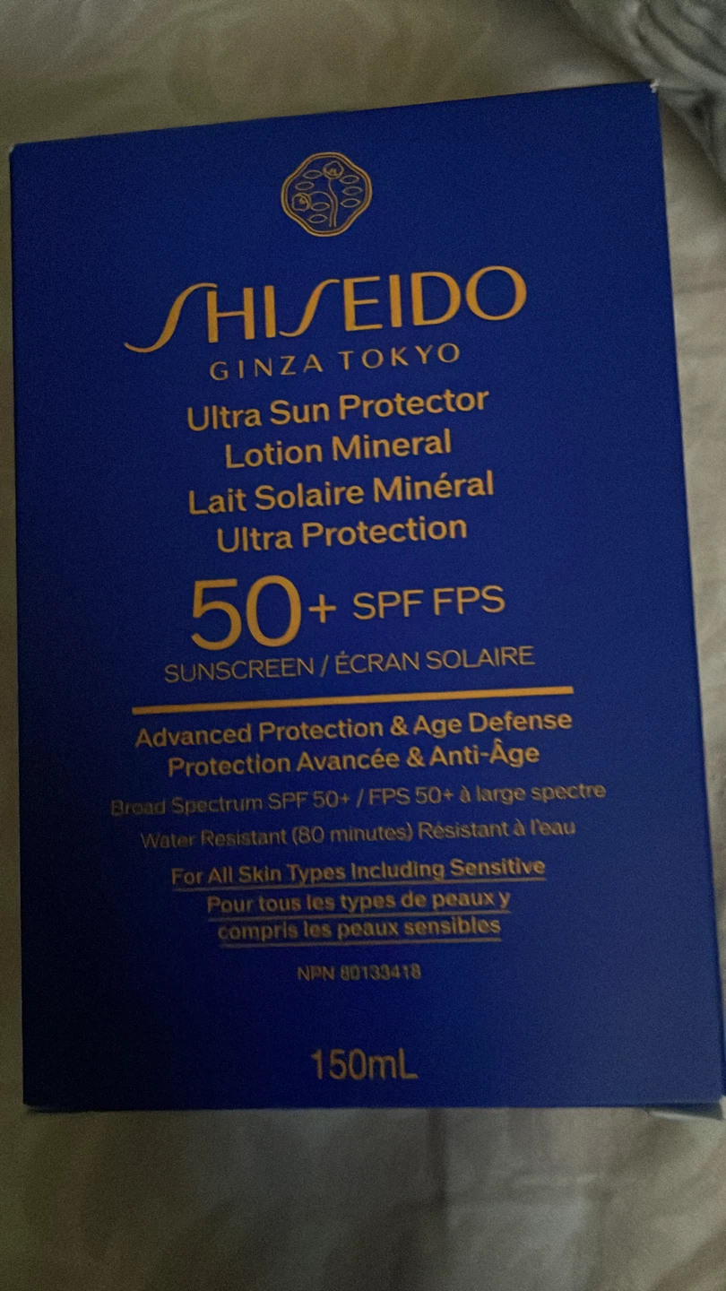 Shiseido Ultra Sun Protector SPF 50+ Lotion Mineral 150mL