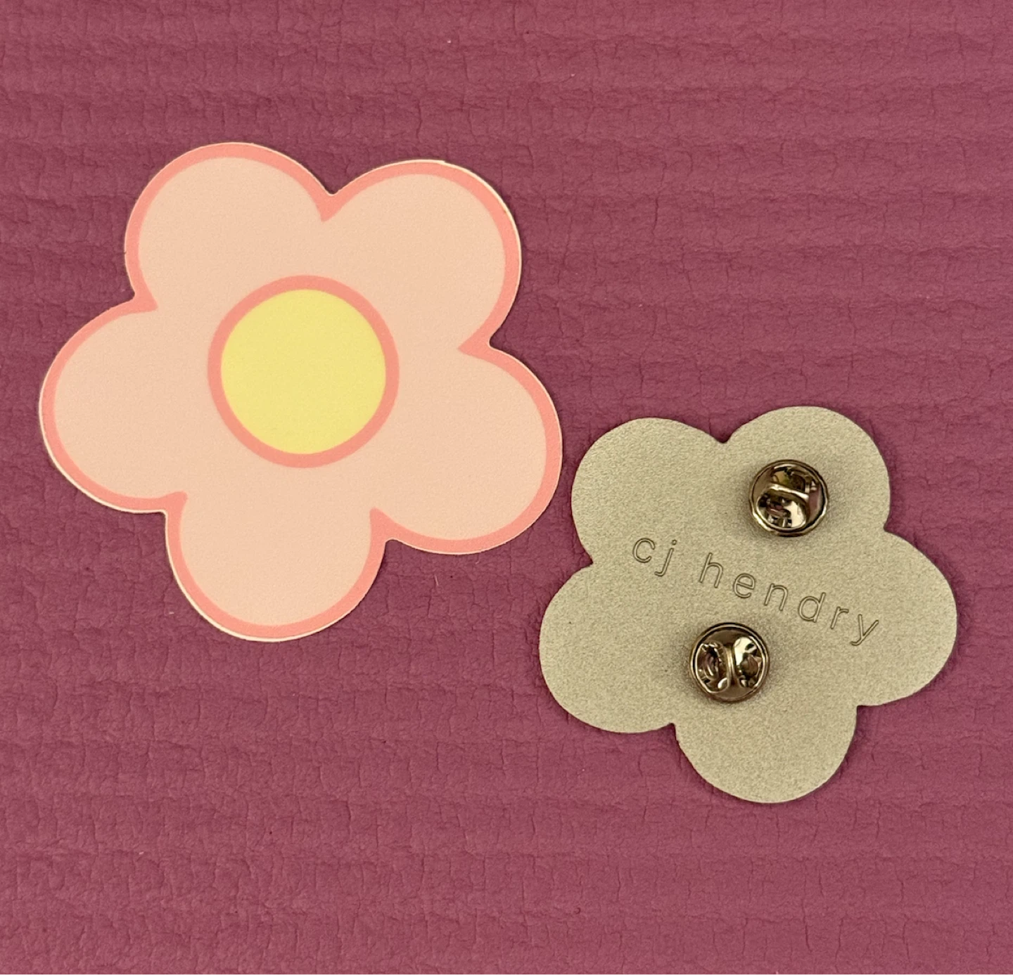 NEW✨CJ Hendry Flower Enamel Pin Set - photo 2