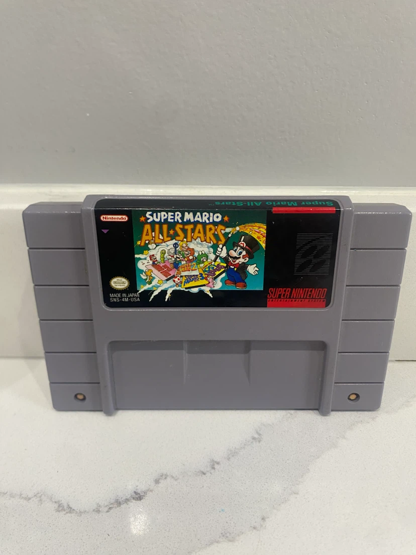 Nintendo Super Mario All-Stars SNES Game Cartridge