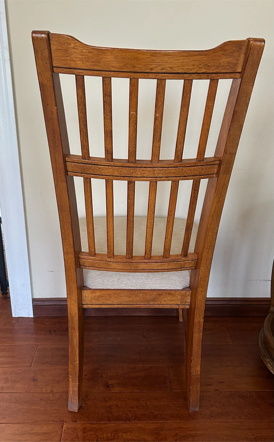 Wooden Dining Chair with Upholstered Seat - photo 2