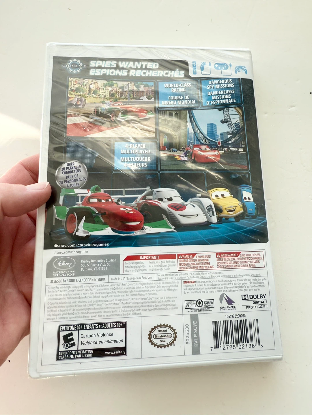 Disney Pixar Cars 2 Video Game for Nintendo Wii - photo 2