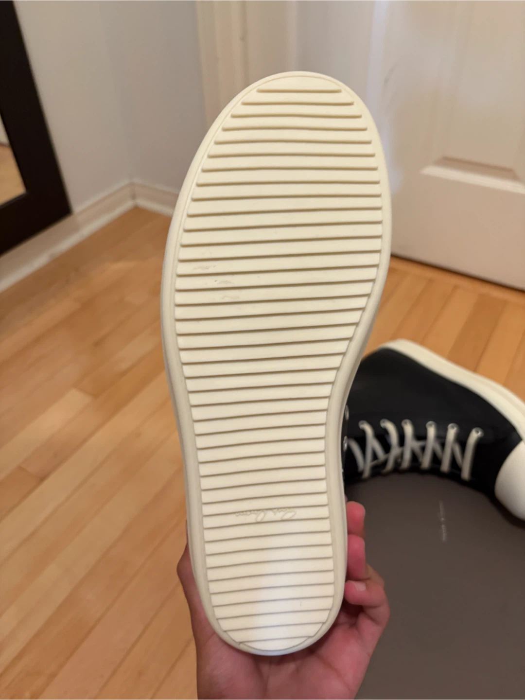 Rick Owens High Top Sneakers Black Size 44 - photo 3