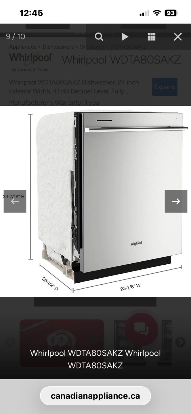 Whirlpool WDT80SAKZ Dishwasher - photo 2