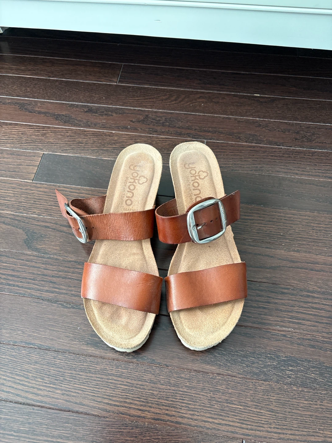 Yokono Brown Leather Sandals