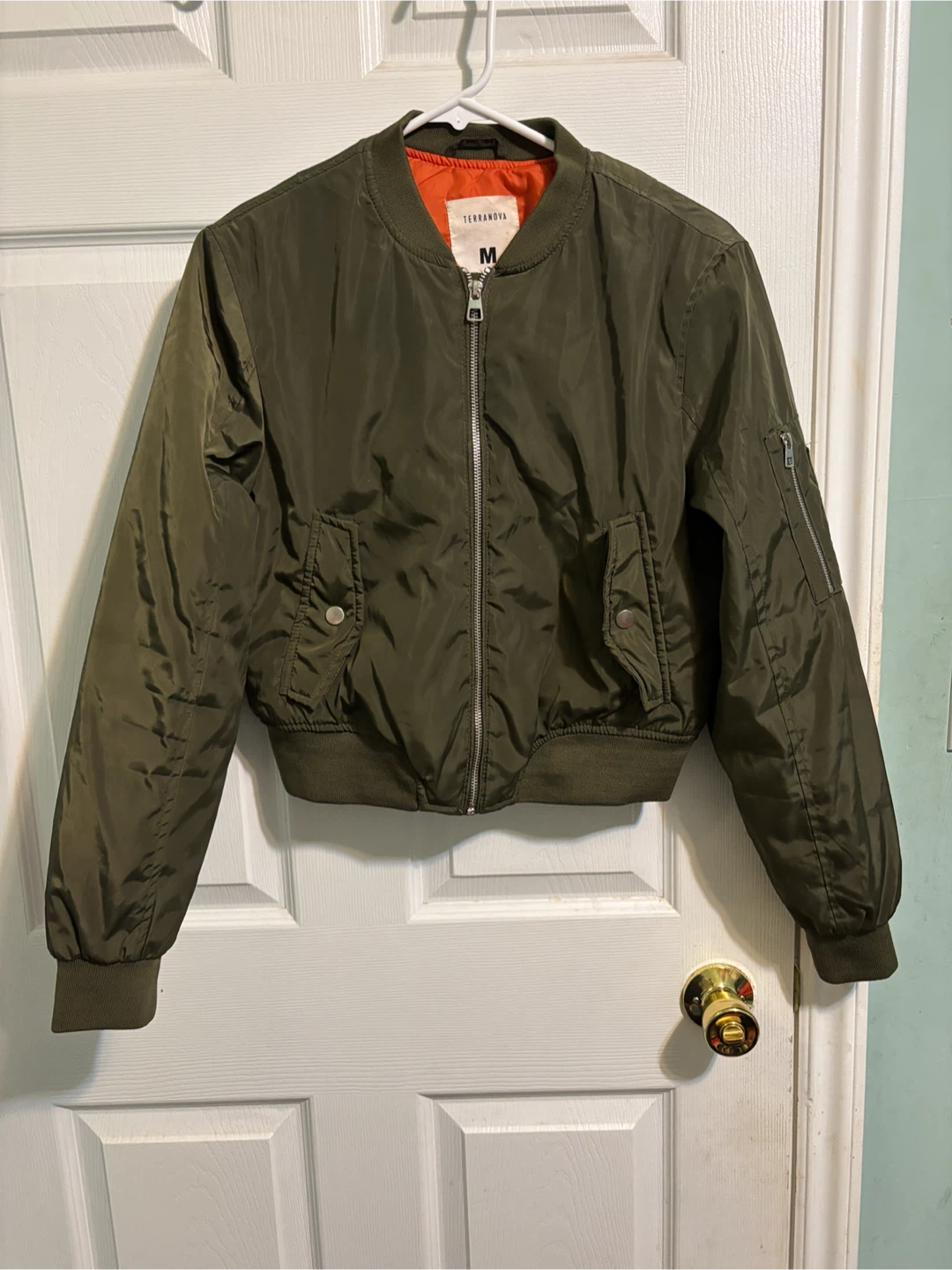 Terranova Green Bomber Jacket - Size M - photo 2