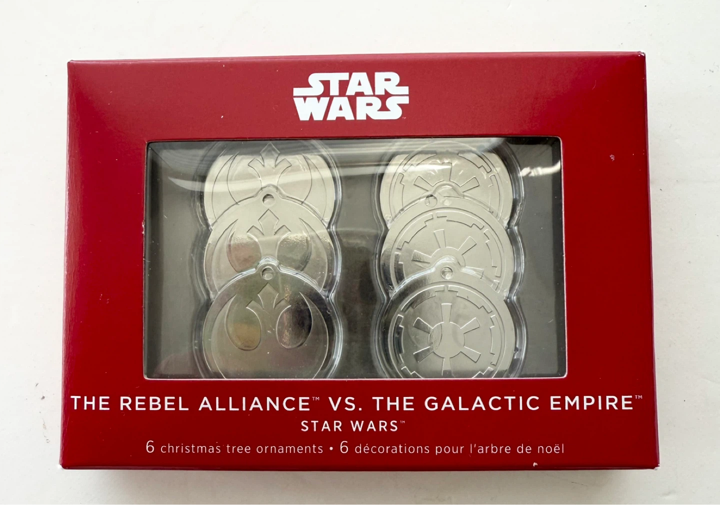 Star Wars Rebel Alliance vs Galactic Empire Ornaments (6-Pack)