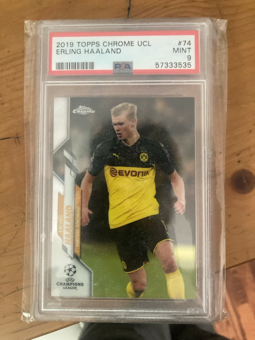2019 Topps Chrome UCL Erling Haaland Card #74