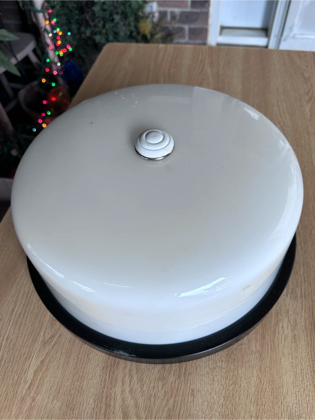 White Dome Light Fixture