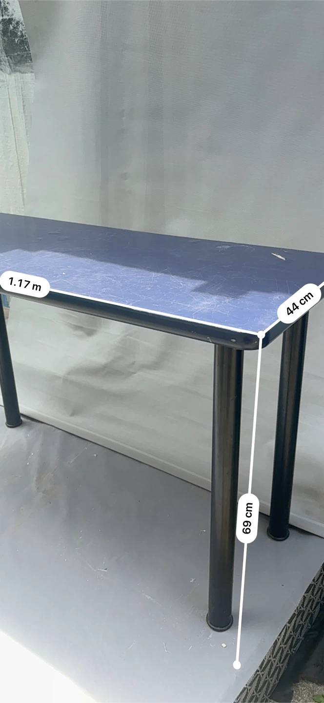 Blue Desk Table - 1.17m - photo 4