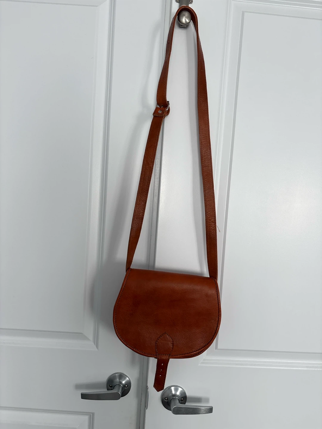 Brown Leather Crossbody Bag