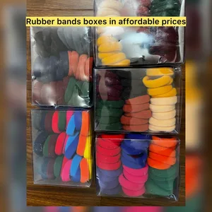Hair elastics in multiple colours - $5 for each box