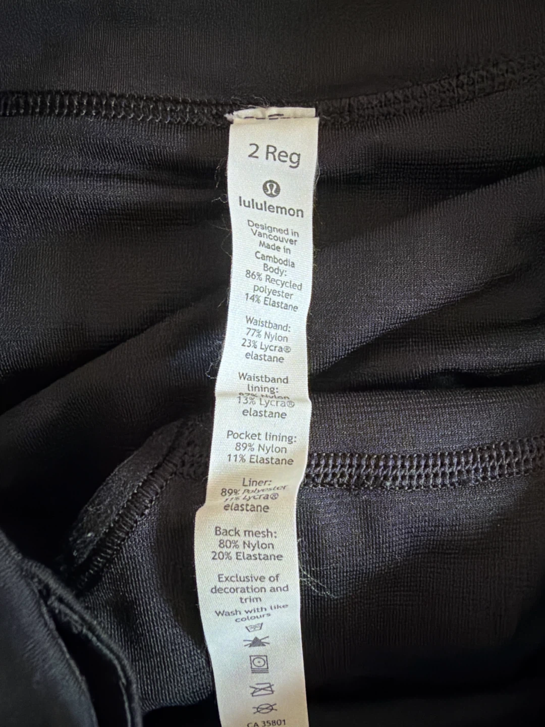 Lululemon Women Sports Running Shorts Black size 2 - photo 3