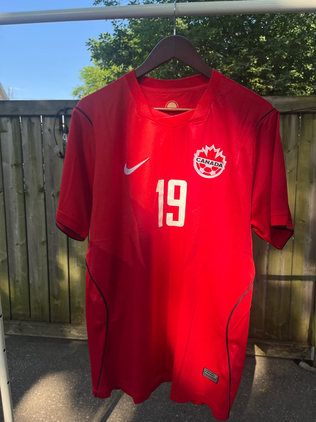 Canada Soccer Jersey 19 Davies Nike Men's Size Medium