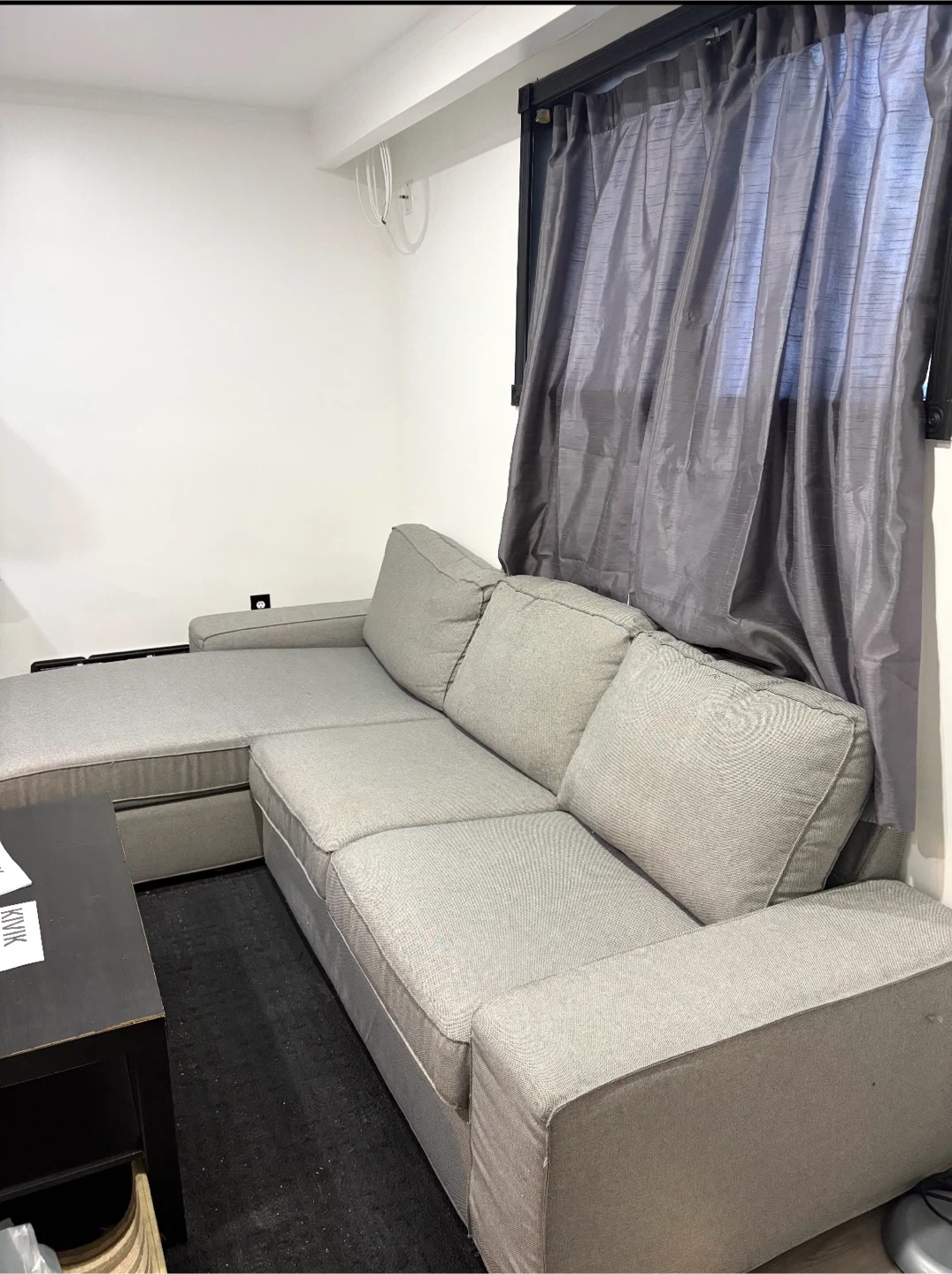 IKEA Kivik Loveseat with Chaise - Tibbleby Beige/Gray - photo 2