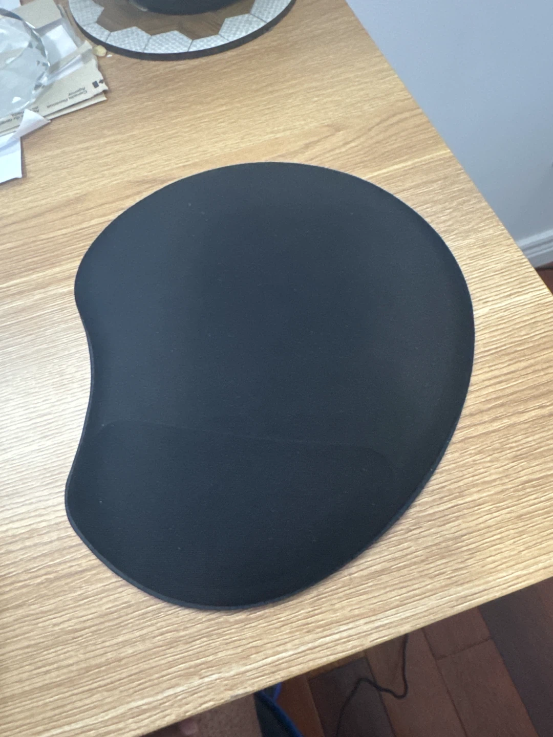 Black Ergonomic Mouse Pad with Wrist Support