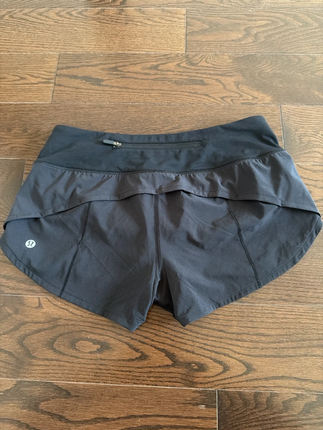 Lululemon Women Sports Black Running Shorts size 4