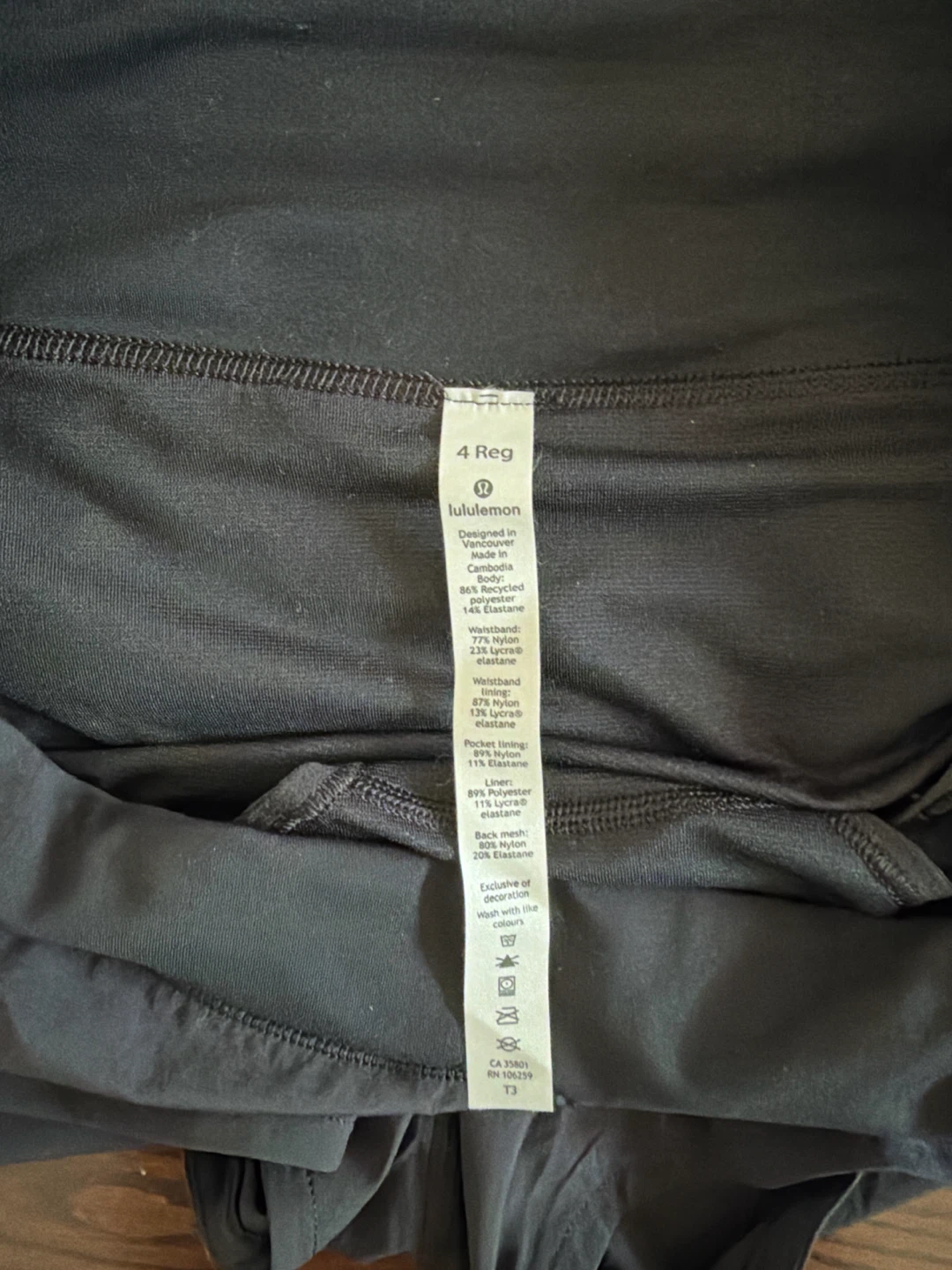 Lululemon Women Sports Black Running Shorts size 4 - photo 3