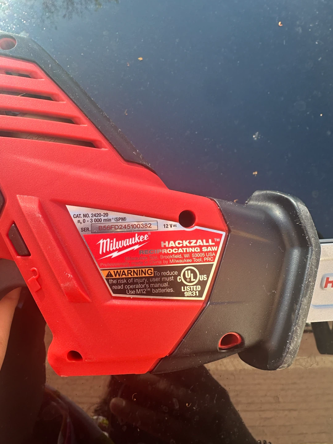 Milwaukee M12 Hackzall Reciprocating Saw - photo 2