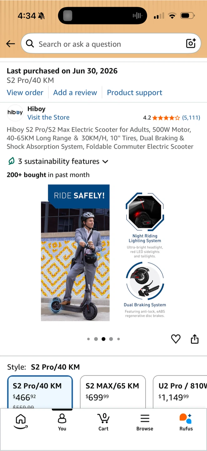 Electric scooter Highboy S2