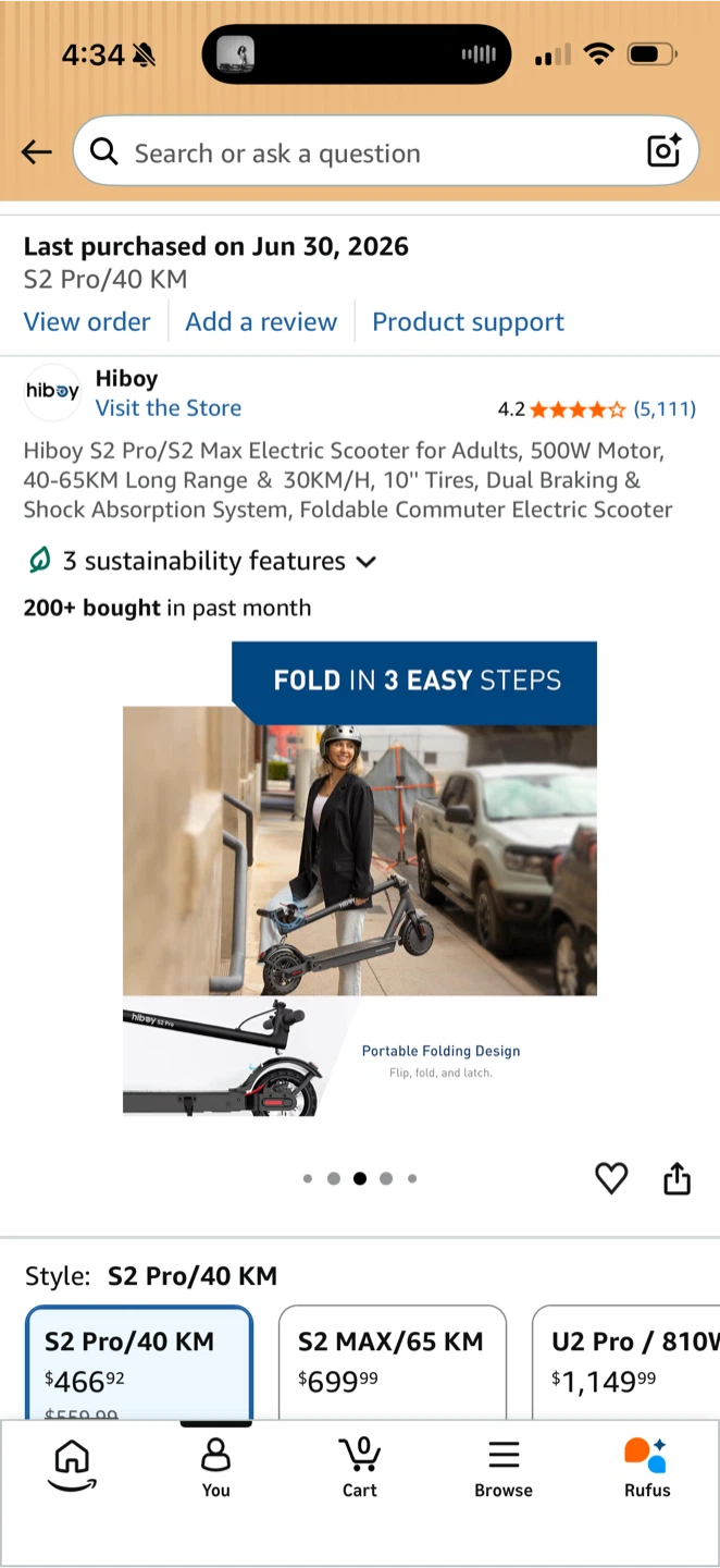 Electric scooter Highboy S2 - photo 2