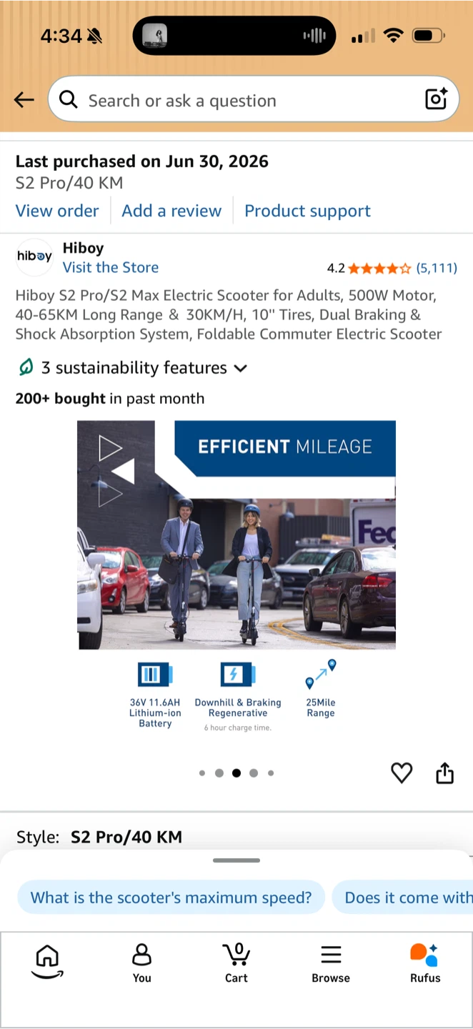 Electric scooter Highboy S2 - photo 4