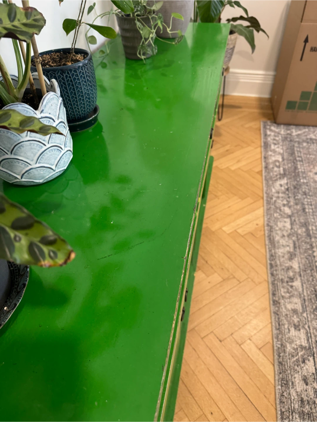 Solid Wood Asian-Inspired Green Sideboard | Asian Barn NYC - photo 2