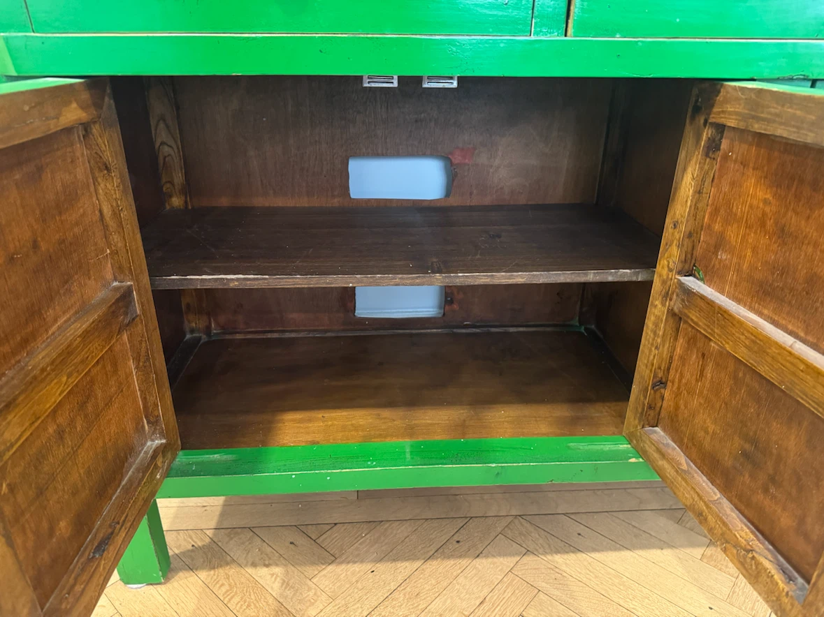 Solid Wood Asian-Inspired Green Sideboard | Asian Barn NYC - photo 3