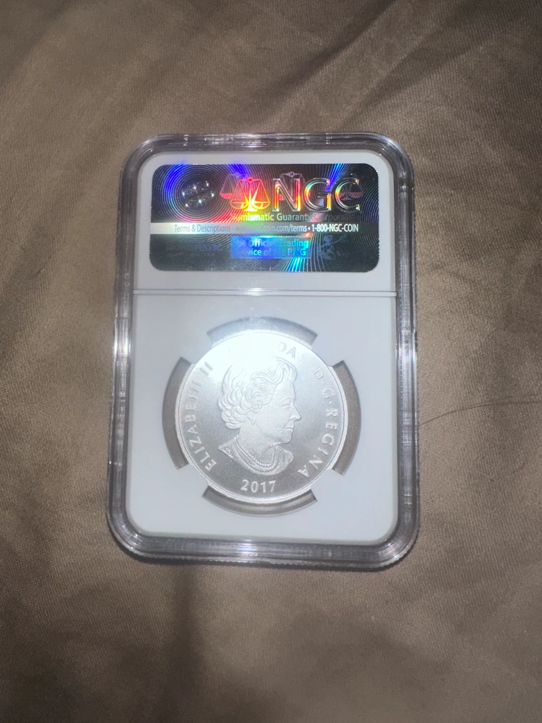 2017 Canada NGC Graded Edmonton Oilers $10 Coin - photo 2